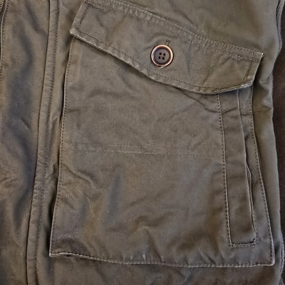 Banana Republic Heritage Collection Jacket GREEN hooded MEN M Safari Bomber - Picture 6 of 16